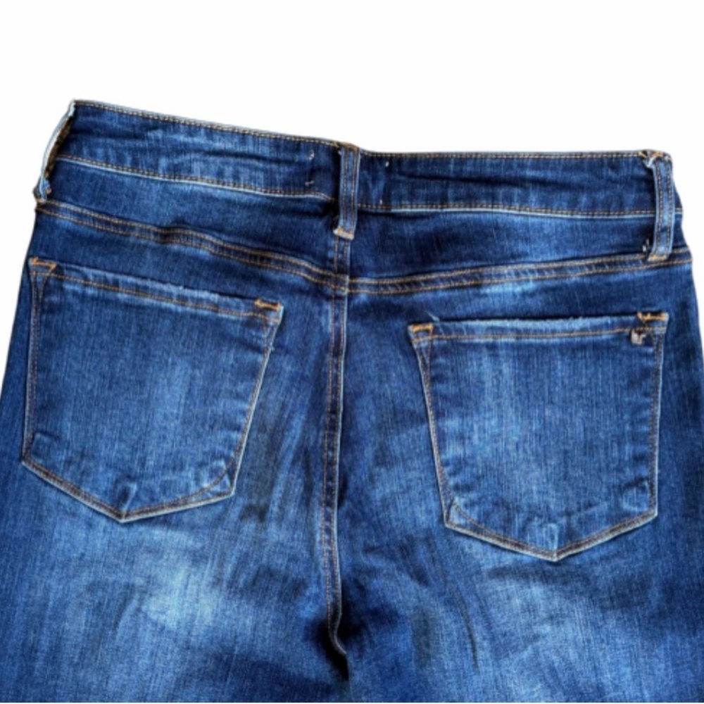 Tricot Distressed Skinny Jeans Dark Wash - Picture 4 of 6